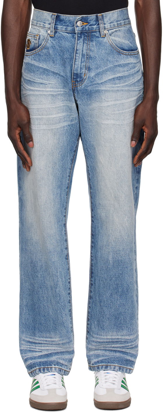 Джинси BILLIONAIRE BOYS CLUB Blue Astro Selvedge Jeans Синій | B24216