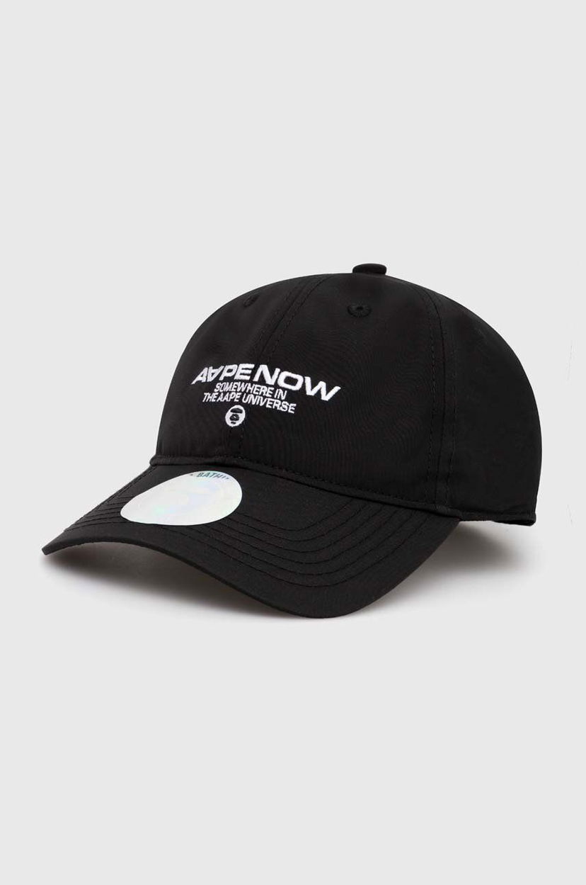 Кепка AAPE by A Bathing Ape AAPE Cap with Applique чорний | AAPCPM5255XXM