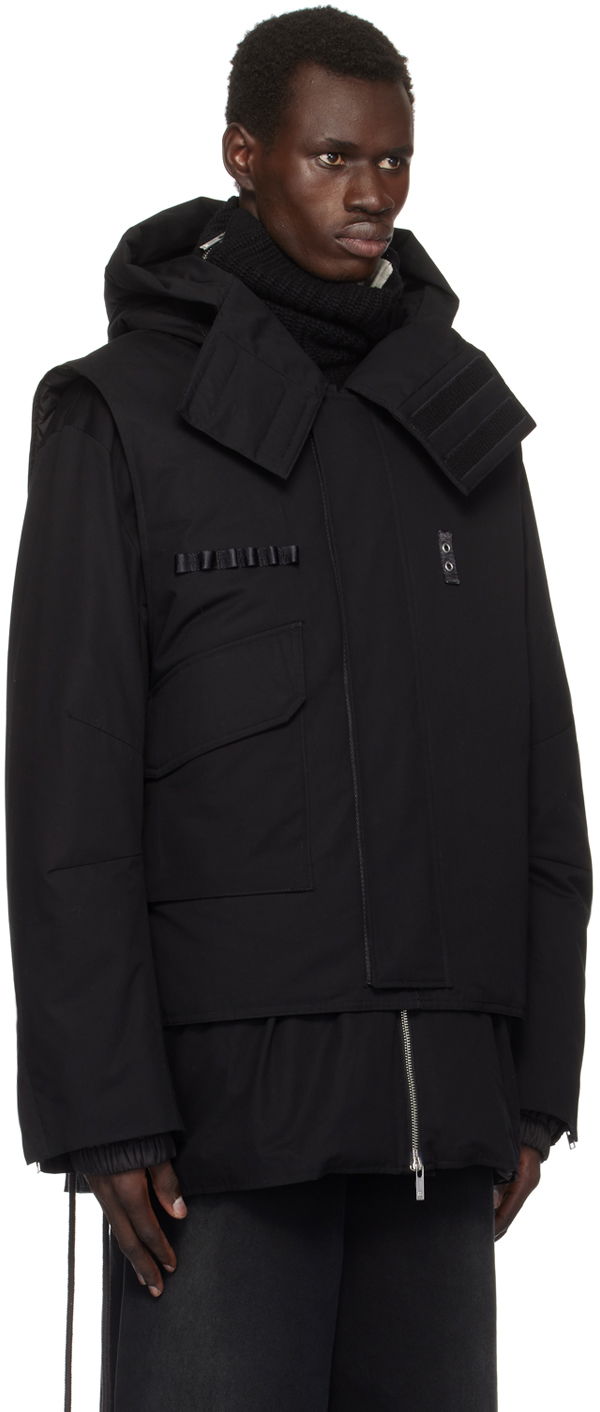 Парка Helmut Lang Helmut Lang Arctic Double Puffer Down Jacket & Vest чорний | O07HM402, 1