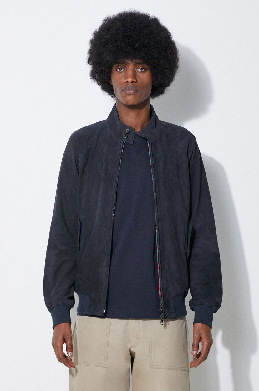 Куртка бомбер Baracuta Baracuta G9 Suede Jacket темно-синій | BRCPS0939