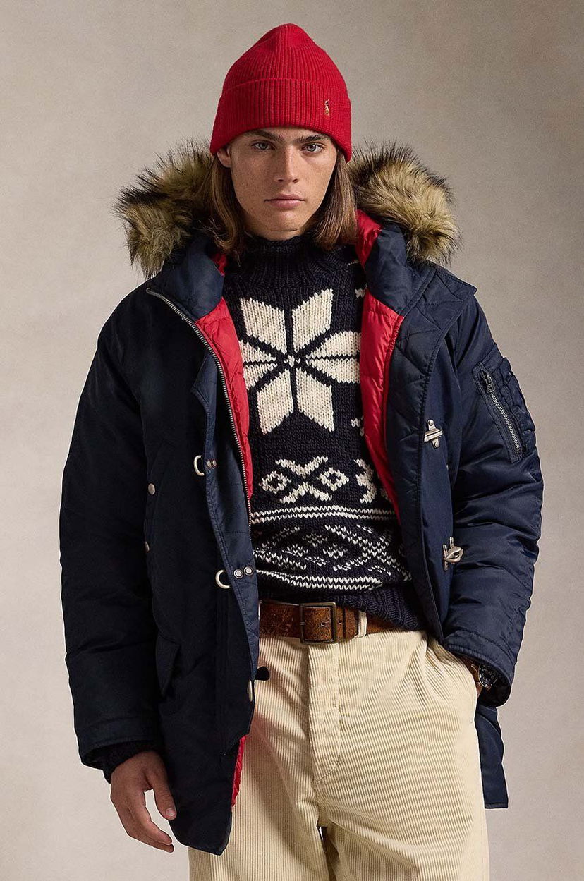 Парка Polo by Ralph Lauren Navy Blue Winter Down Jacket темно-синій | 710949233