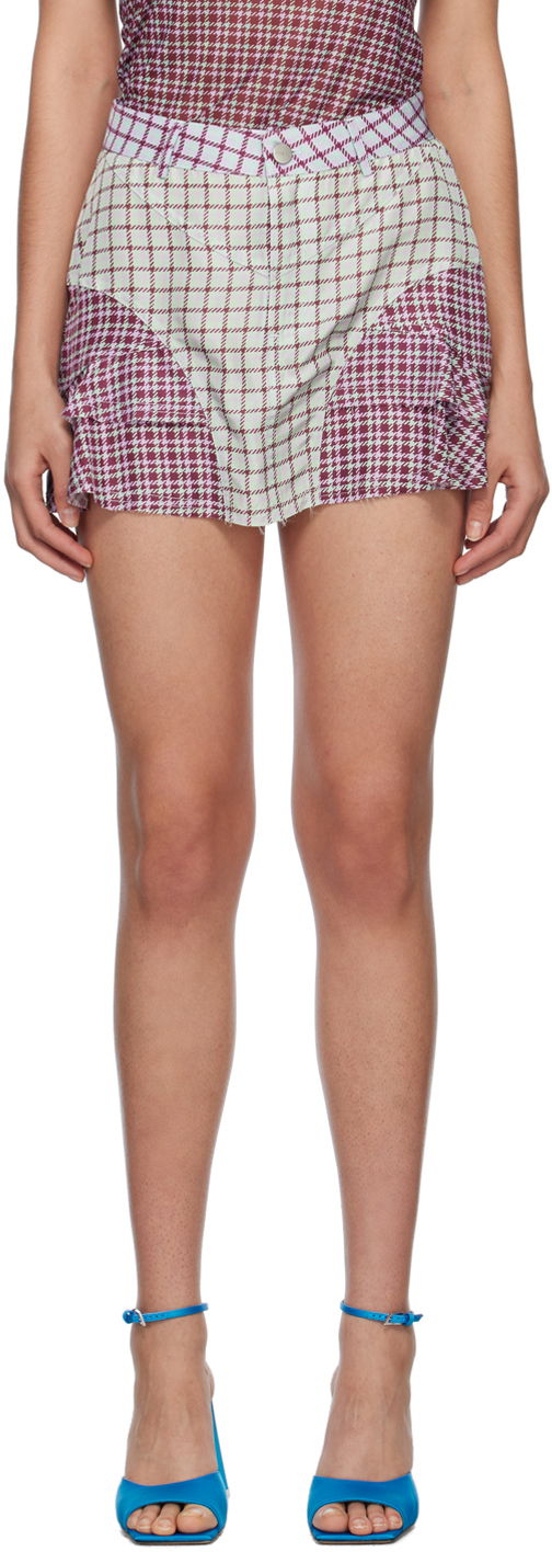 Спідниця Miaou Miaou Houndstooth Miniskirt Різнокольоровий | 4030TAFBRS
