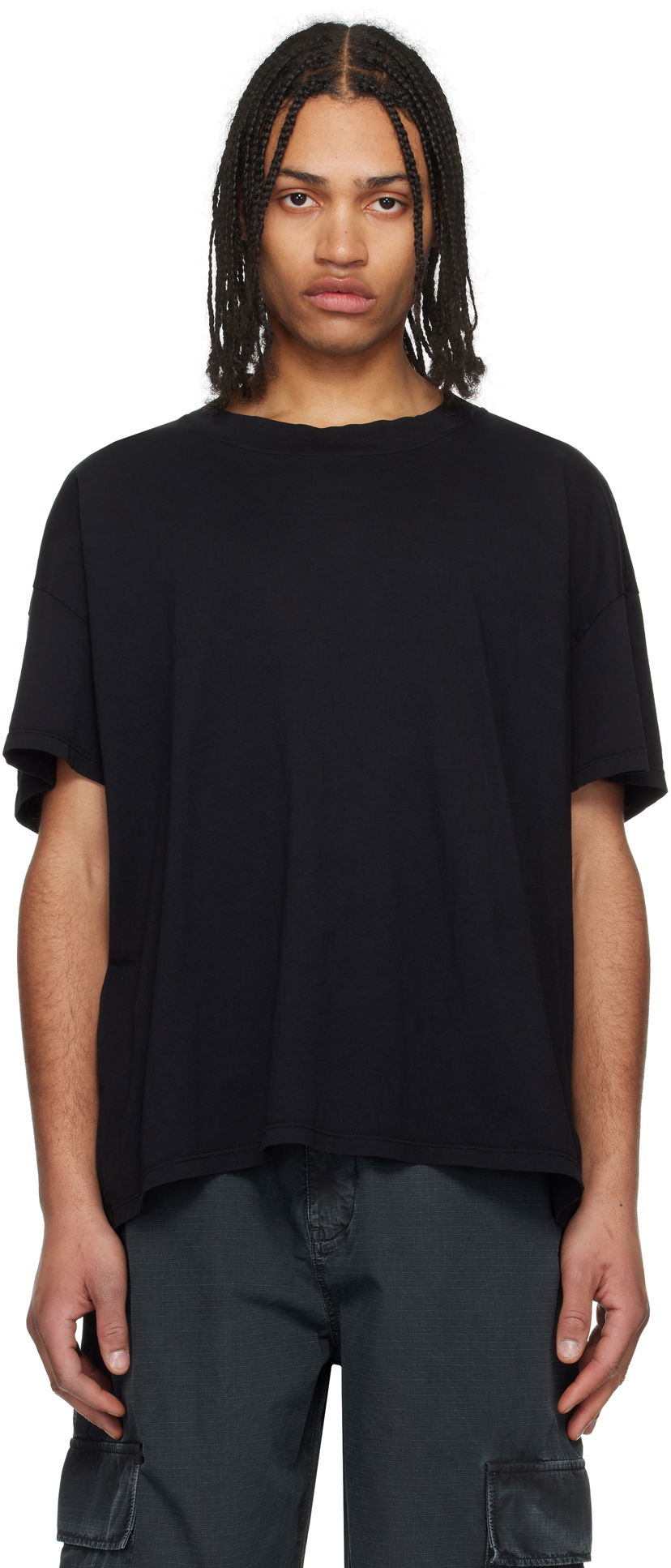 Футболка LES TIEN Les Tien Oversized T-Shirt чорний | CJ-2094