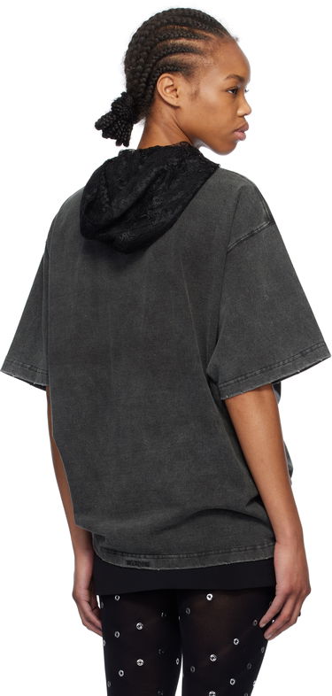 Футболка We11done We11done Heart Cross Graphic Hooded T-Shirt Сірий | WD-TH0-25-842-U-BK, 2