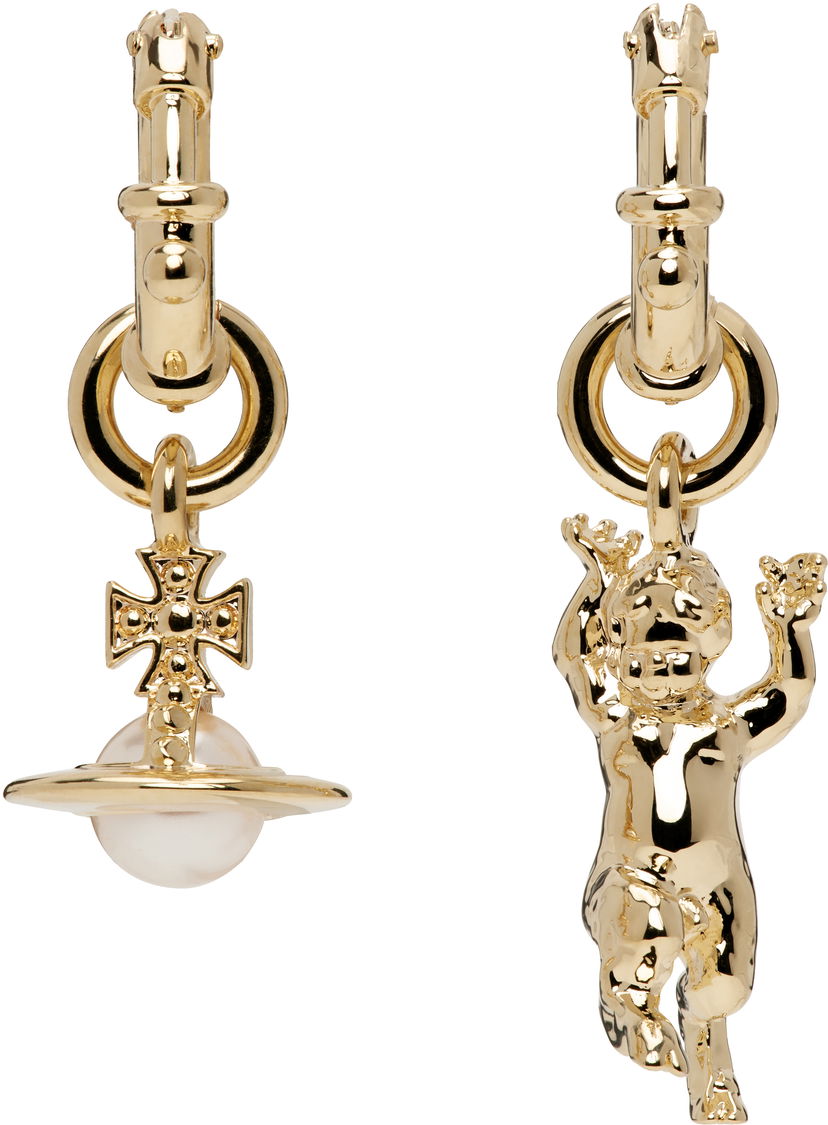 Сережки Vivienne Westwood Anglo Pearl Earrings Металік | 62020165-02R107-