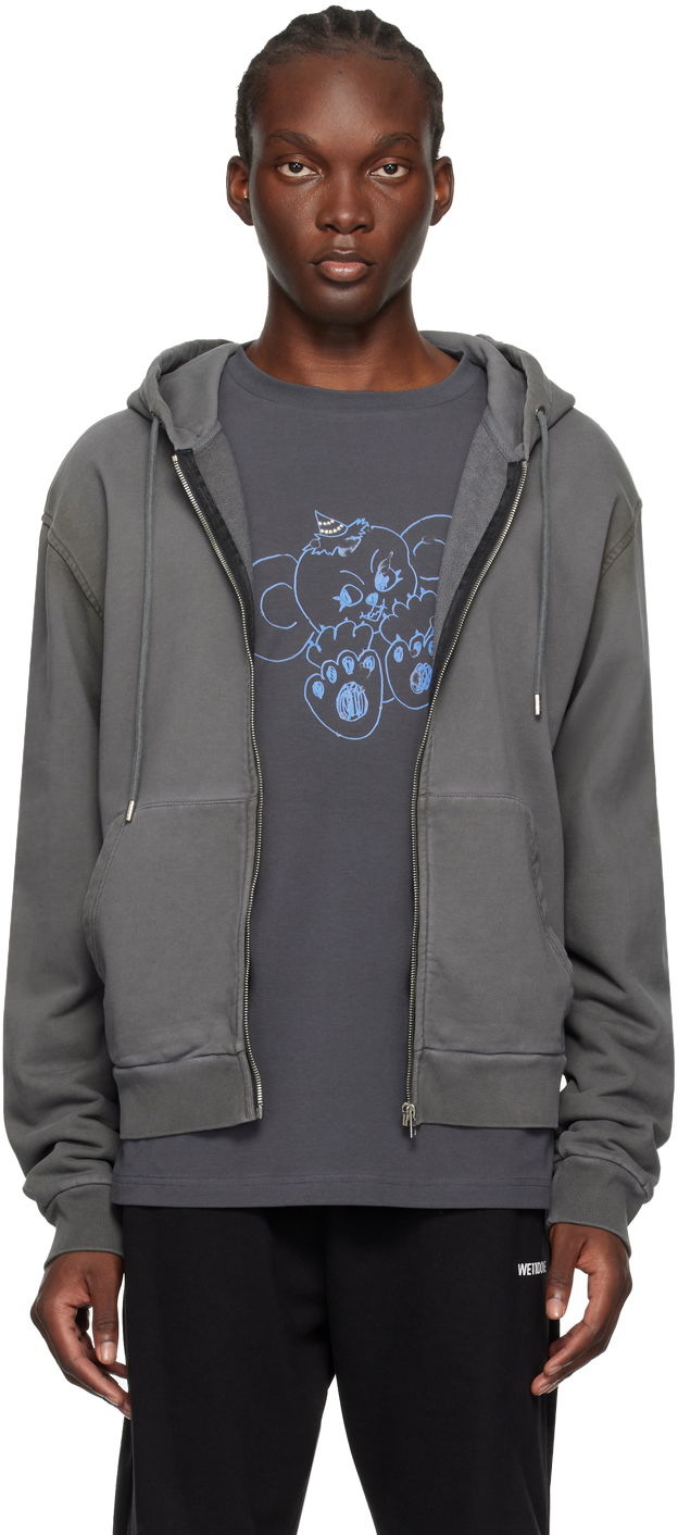 Світшоти We11done Zip Hoodie Сірий | WD-TJ2-24-812-U-CH