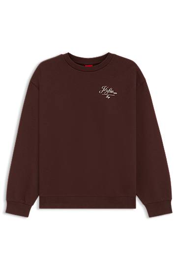 Світшоти BOSS Terry Sweatshirt with Graphic Print Коричневий | 50545633