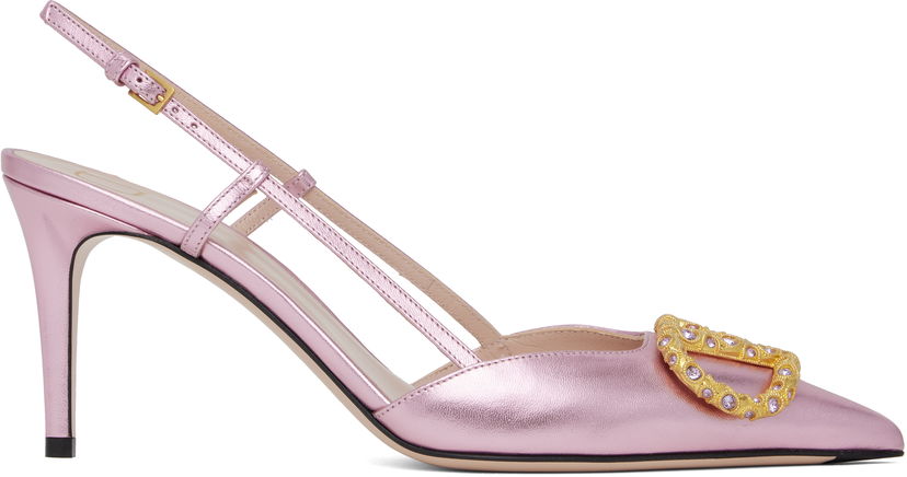 Кросівки та взуття Valentino Valentino Garavani VLogo Signature Slingback Heels Рожевий | 6W2S0R01LUY