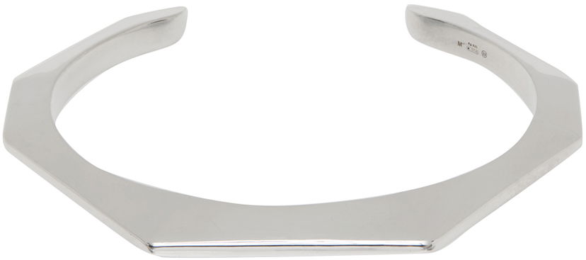 Браслет Bottega Veneta Polygon Cuff Bracelet Металік | 732342 V5070