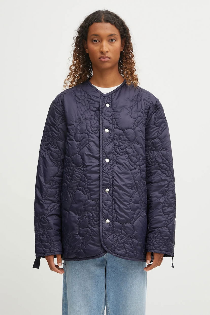 Куртка Fiorucci Fiorucci Kissing Angels Quilted Liner Jacket темно-синій | W02FPOJA442NY01BL05