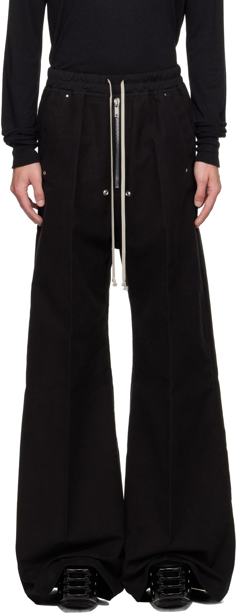 Штани Rick Owens Rick Owens Concordians Wide Bela Trousers чорний | RU02E1366 TB