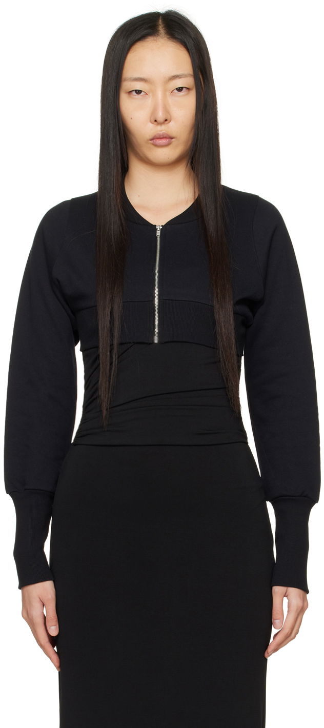 Cветр Miaou Miaou Lana Cropped Sweatshirt чорний | 8016FTBLK