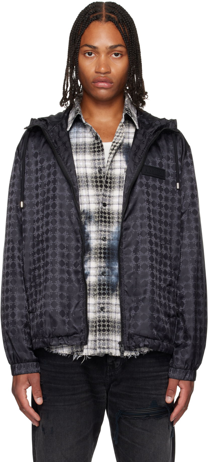 Вітровка AMIRI AMIRI MA Quad Windbreaker Jacket чорний | AMOULW1039