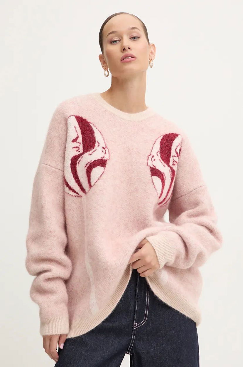 Cветр Fiorucci Fiorucci Warm Knitted Sweater Рожевий | U01FMKSW255KN11MU01
