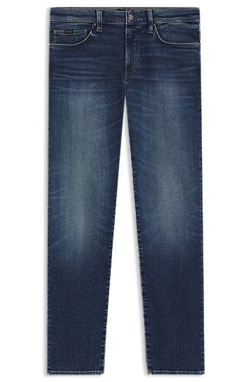 Джинси BOSS Slim-Fit Performance-Stretch Jeans Синій | 50548043