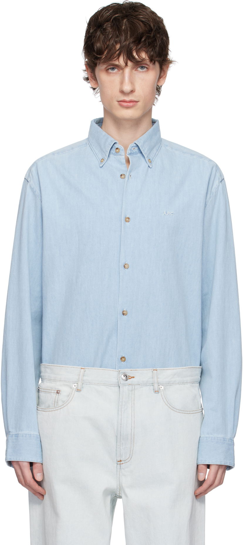 Сорочка A.P.C. A.P.C. Mathias Denim Shirt Синій | COGXX-H12586