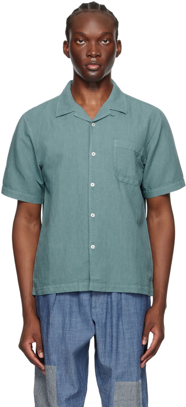 Сорочка Universal Works Universal Works Road Linen Shirt Зелений | P3067