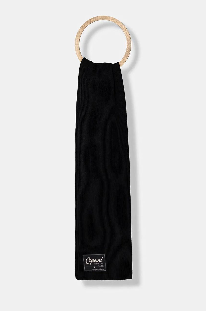Шарф Coperni Knitted Collar Scarf чорний | COPSA01Y3003