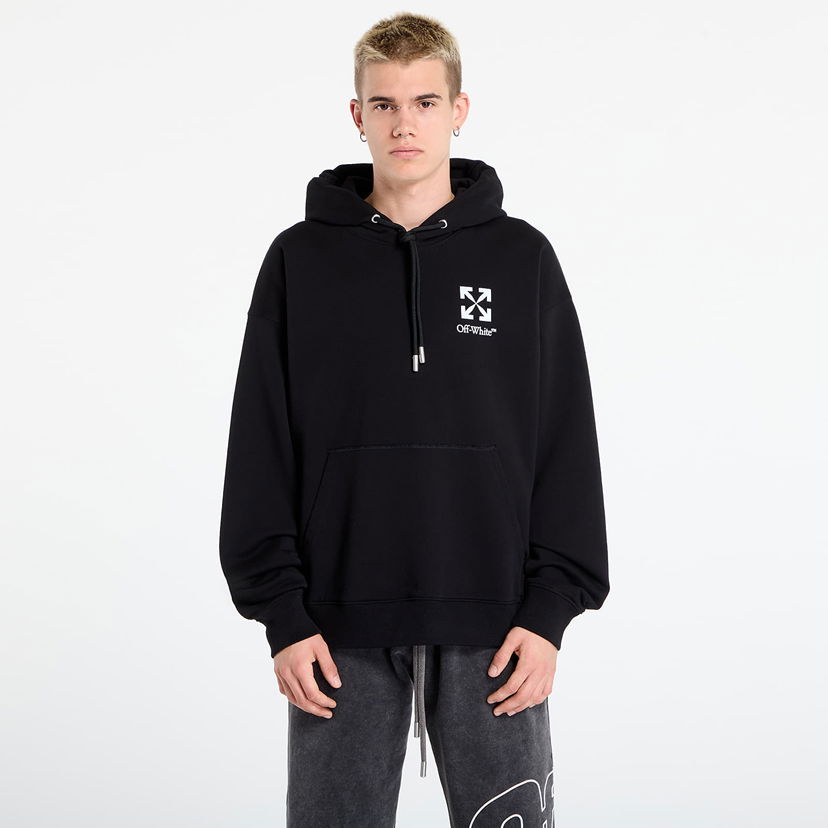 Світшоти Off-White Off-White Small Arrow Skate Hoodie чорний | OMBB085F25FLE0151001