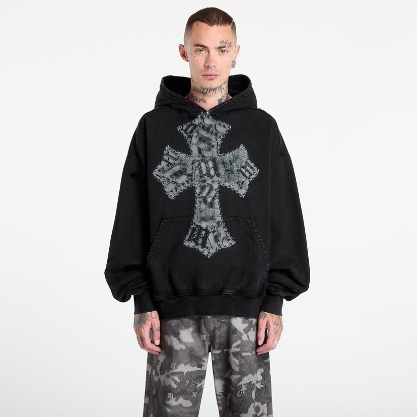 Світшоти MISBHV MISBHV Goth Cross Graphic Hoodie чорний | 251M212