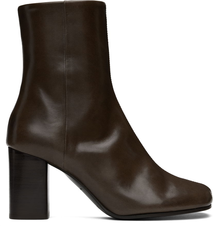 Кросівки та взуття LEMAIRE Anatomic 80mm Heel Boots Коричневий | FO0134 LL0078