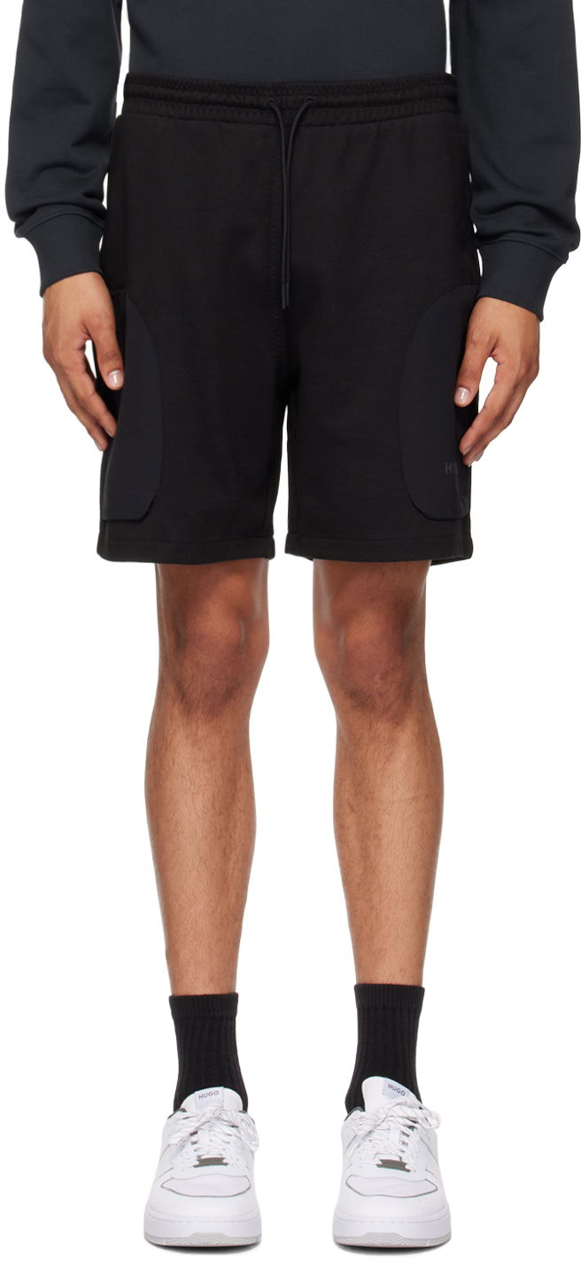 Шорти BOSS Hugo Black Drawstring Shorts чорний | 50516684
