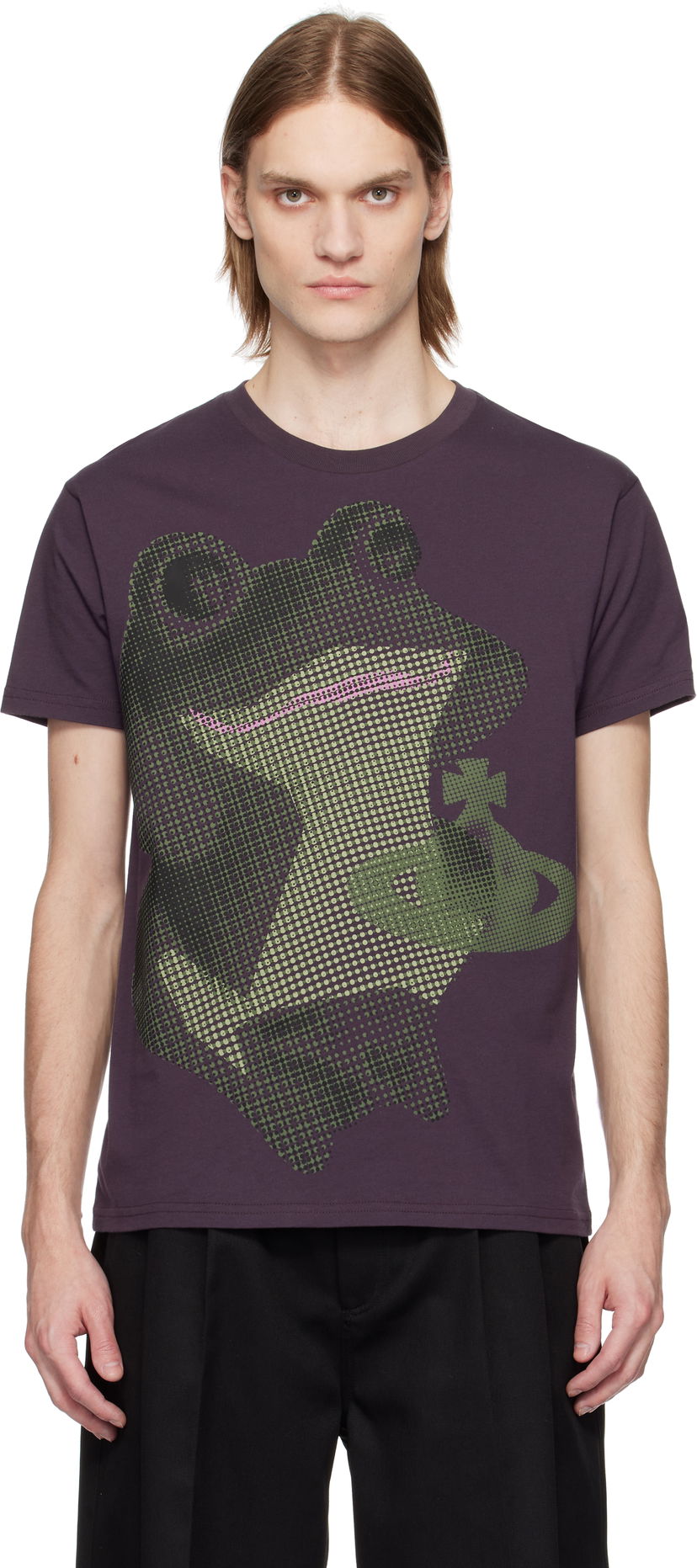 Футболка Vivienne Westwood Vivienne Westwood Frog Classic T-Shirt Фіолетовий | 3G01003C-J001M-