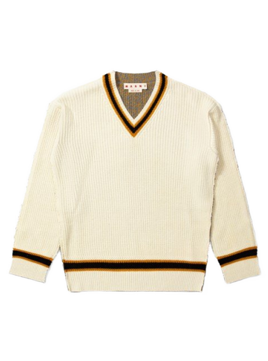 Cветр Marni V-neck Sweater бежевий | CVMG0081Q0-MXW08