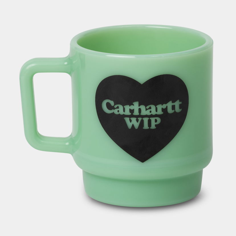 Домашній декор Carhartt WIP Carhartt WIP Heart Glass Mug Зелений | I035873_2