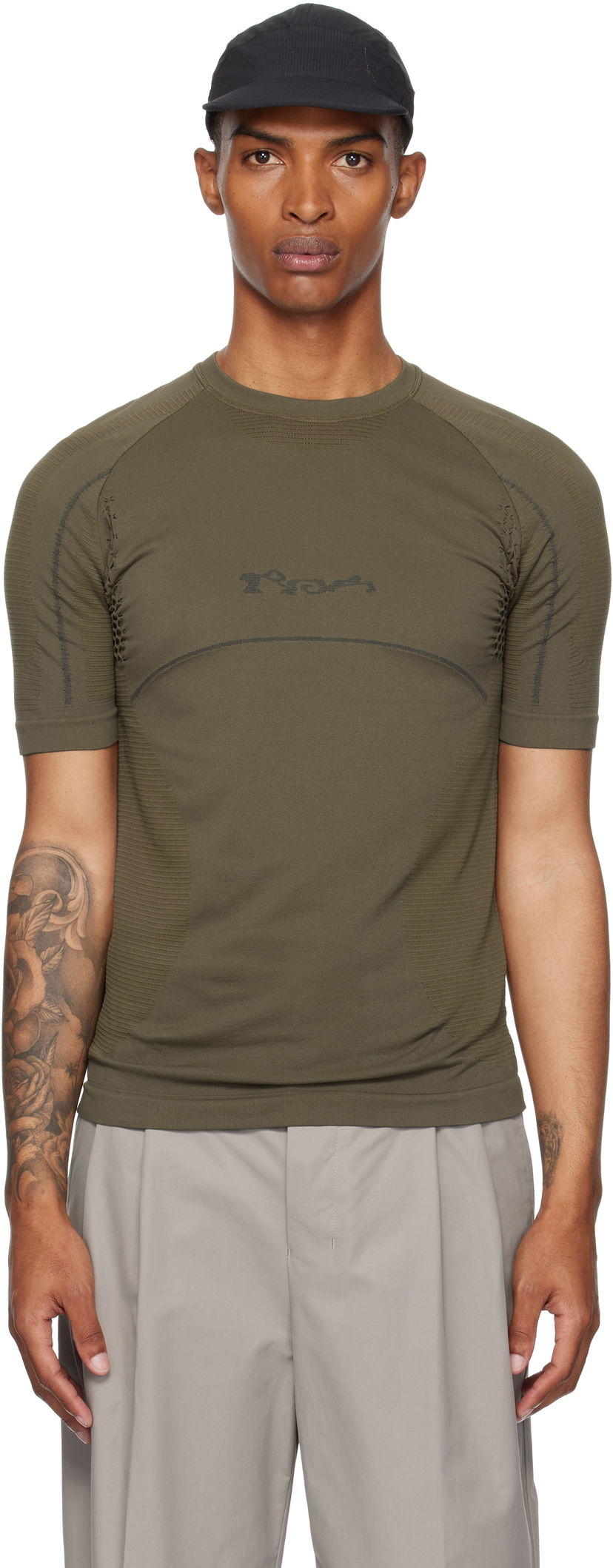 Футболка ROA ROA Seamless T-Shirt Зелений | RBMW0438YA62