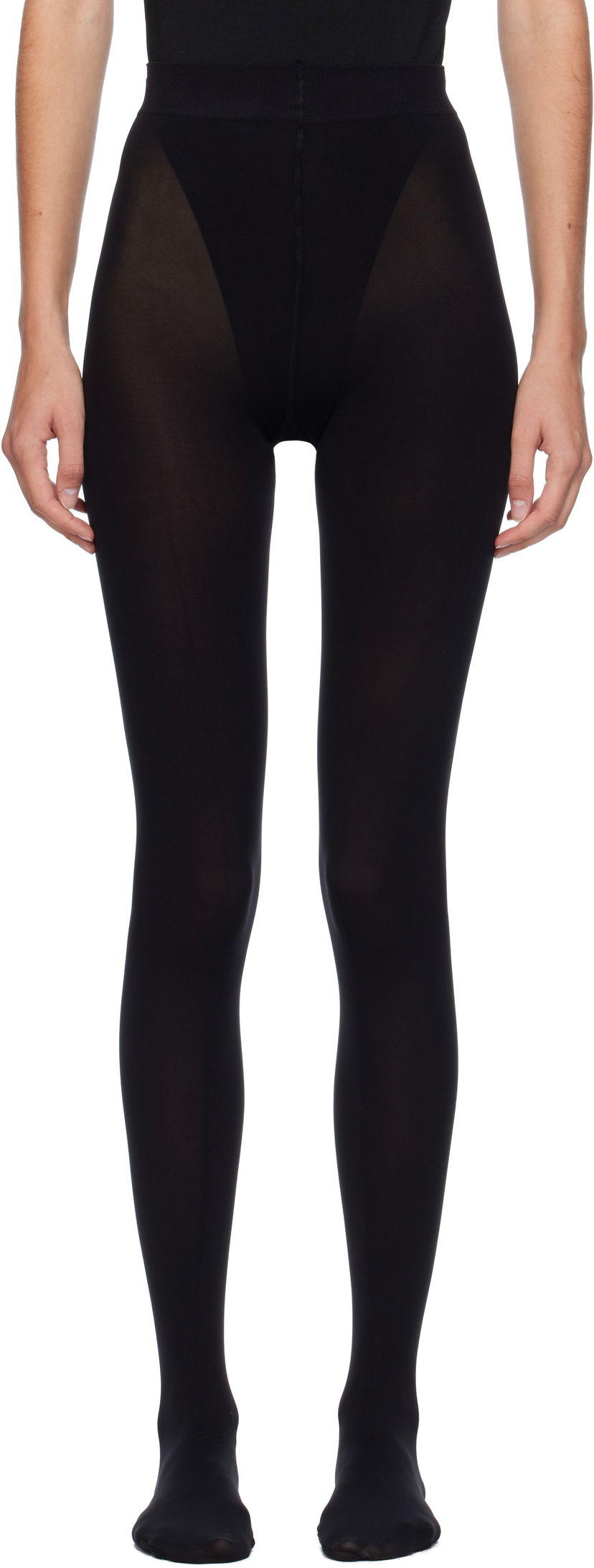 Шкарпетки Alaïa ALAÏA Integrated Feet Tights чорний | AA9A55553M785