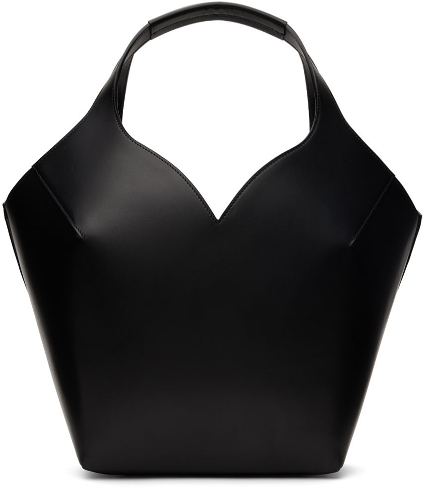 сумка-тоут We11done Small Dart Touch Leather Bag чорний | WD-AB0-24-493-U-BK, 0