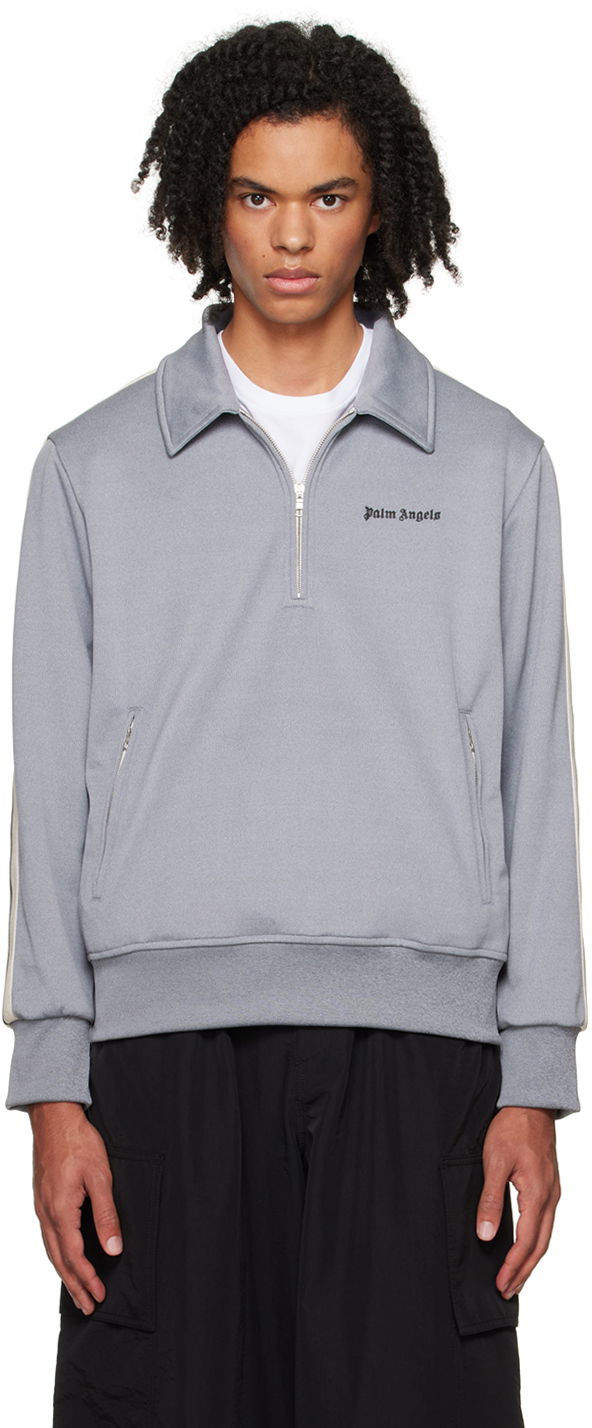 Світшоти Palm Angels Spread Collar Track Jacket Сірий | PMBD039F23FAB0010810, 0