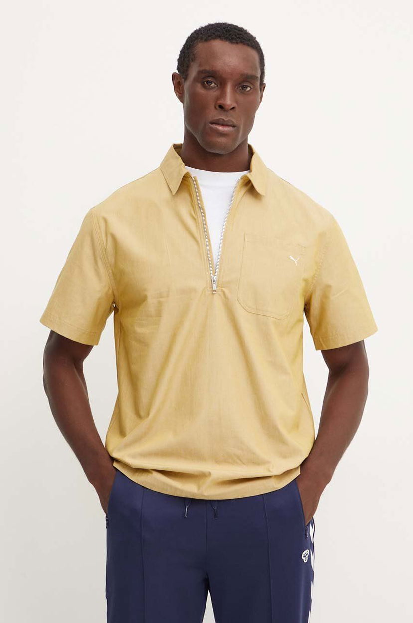 Сорочка поло Puma MMQ Polo Shirt бежевий | 626642