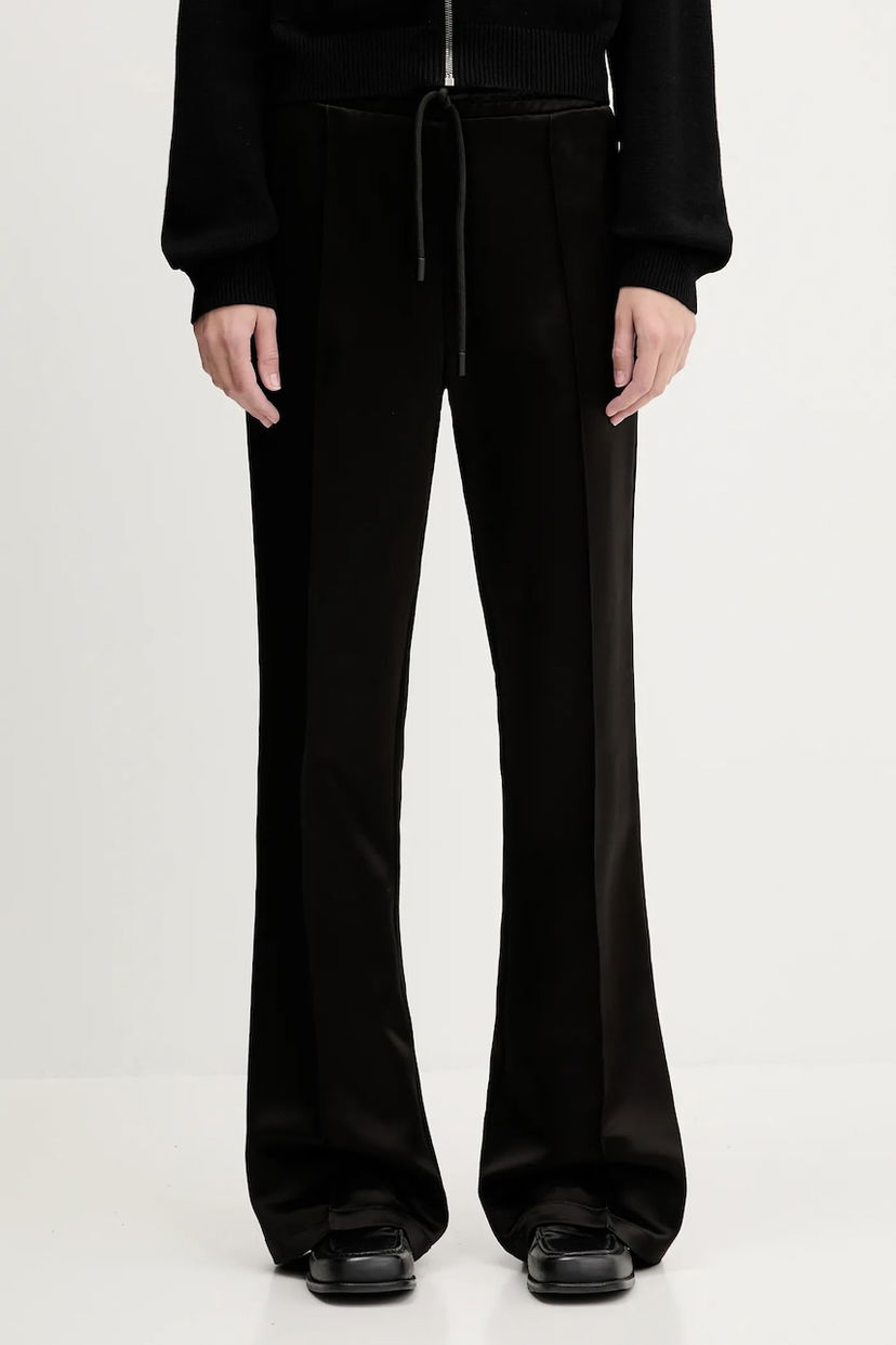 Штани JW Anderson JW Anderson Drawstring Waist High-Waist Wide-Leg Pants чорний | TR0399.PG1693.999