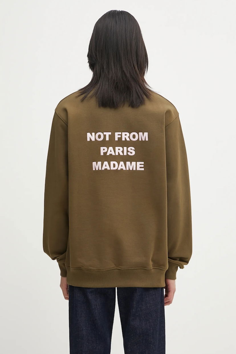 Світшоти Drôle de Monsieur Drôle de Monsieur Le Sweatshirt Slogan Зелений | I.SW149.CO127