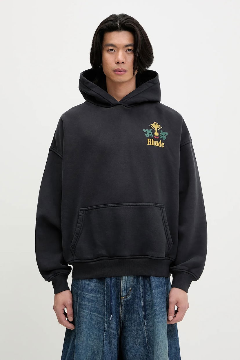 Світшоти Rhude Rhude Tabaco Graphic Hoodie чорний | RHSS25HO03012