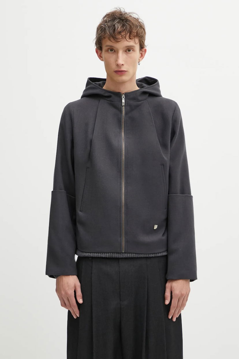 Куртка ADER ERROR Wool transitional hooded jacket Сірий | BO01FWJK0103GR