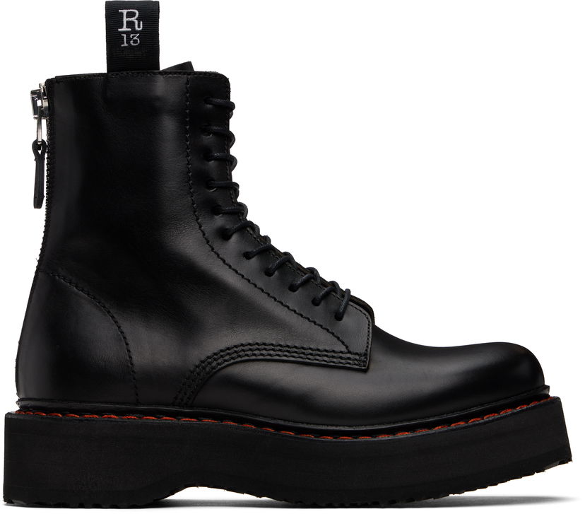Одяг R13 R13 Single Stack Boots чорний | R13WS025-S001A