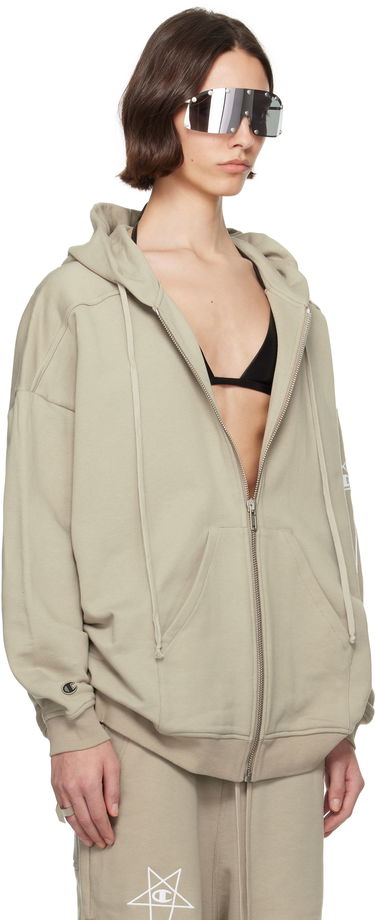 Світшоти Rick Owens Rick Owens Champion Edition Jumbo Jason's Hoodie Зелений | CW01E1663 CHFE, 1