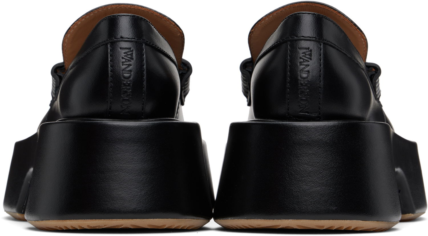 Одяг JW Anderson JW Anderson Leather Platform Loafers чорний | FW0169-LA0020, 1