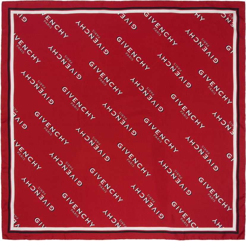 Шарф Givenchy Givenchy Shadow Square Scarf Червоний | BG00MZG002410