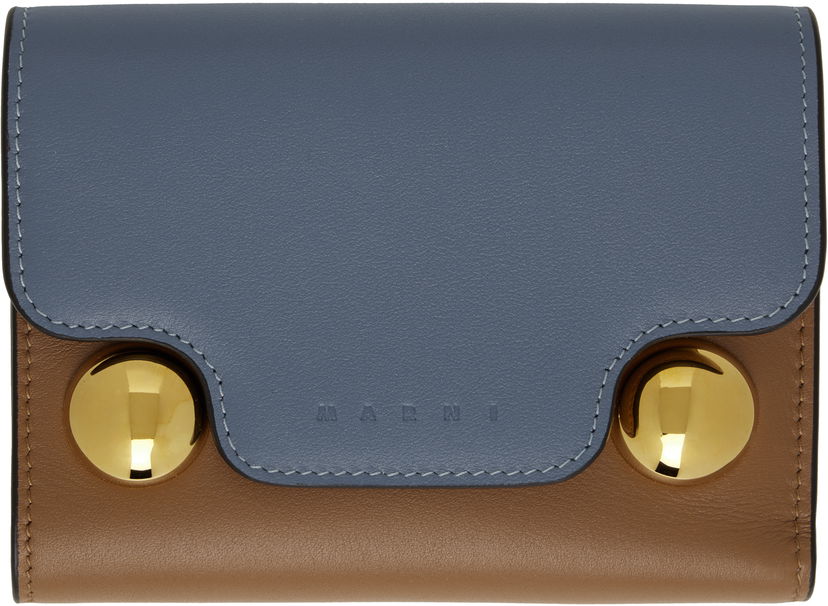 Гаманець Marni Marni Trunkaroo Trifold Leather Wallet Коричневий | PFMO0109U3 P6948