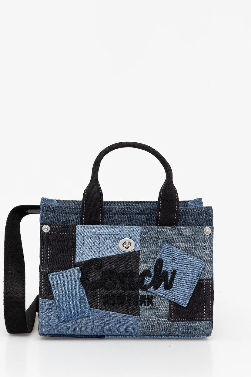 сумка-тоут Coach Coach Denim Patchwork Tote Bag Синій | CAO32
