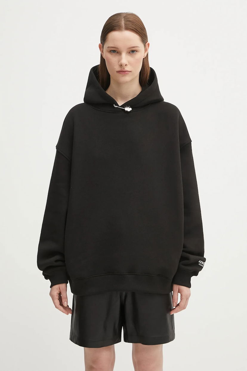 Світшоти KENZO Kenzo Gots Oversize Hoodie with Boke Pin чорний | FF62HO4524MB