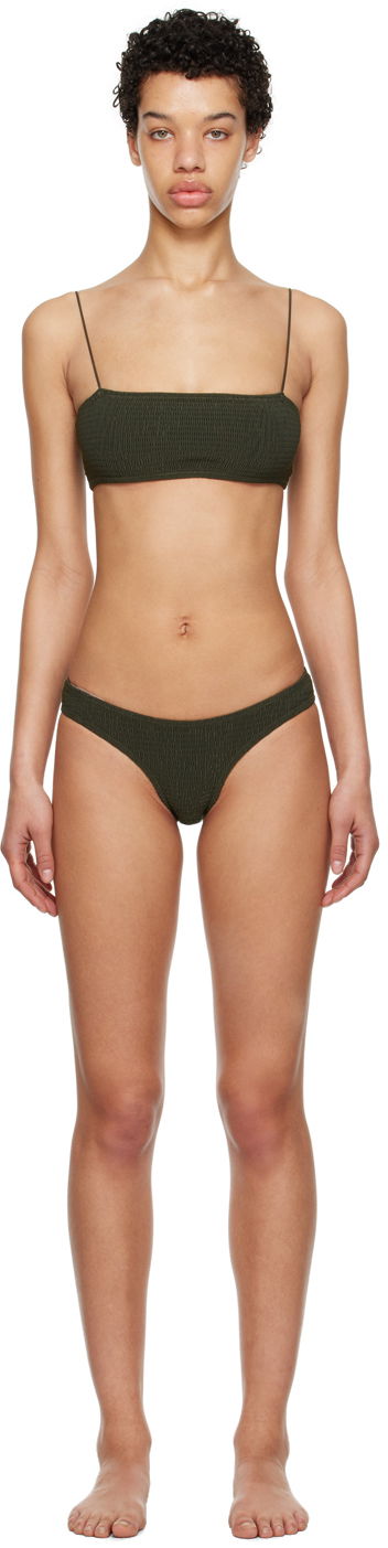 Купальники TOTEME TOTEME Smocked Bikini Зелений | 232-899-795 / 232-878-795
