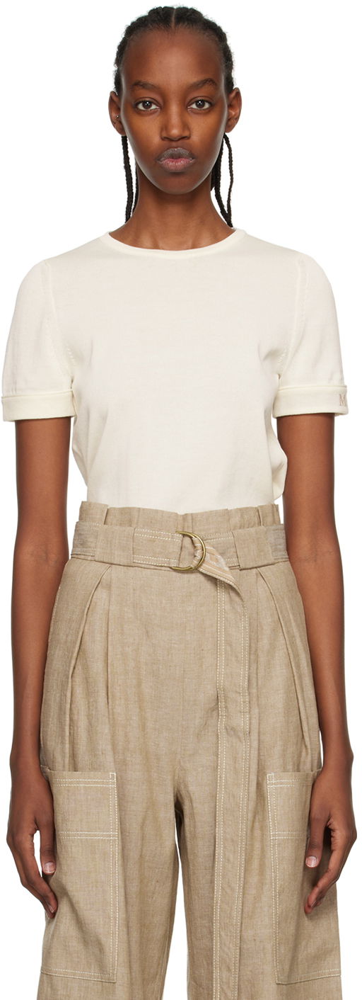 Футболка Max Mara Max Mara Limone T-Shirt білий | 2313611132600 MM12117