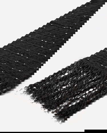 Шарф KIKO KOSTADINOV Tarr Night Sky Textured Patterned Scarf with Fringe чорний | KKAW25KN09 112, 5