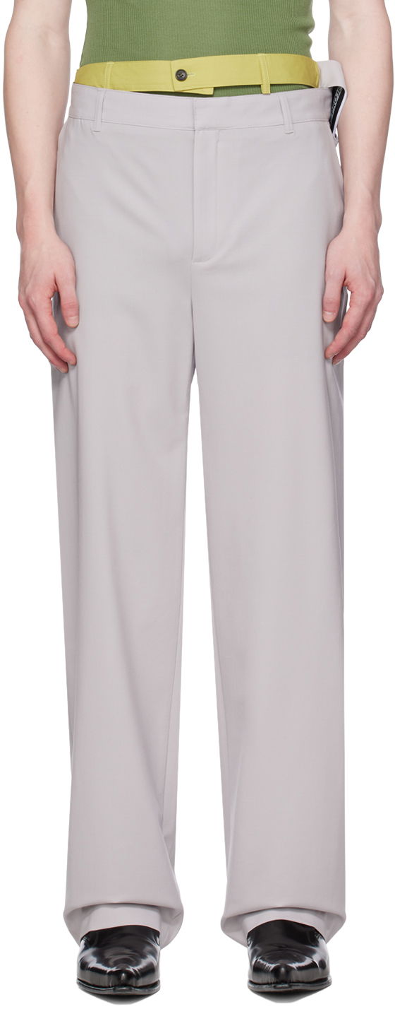 Штани Y/PROJECT Multi Waistband Trousers Сірий | PANT94-S24