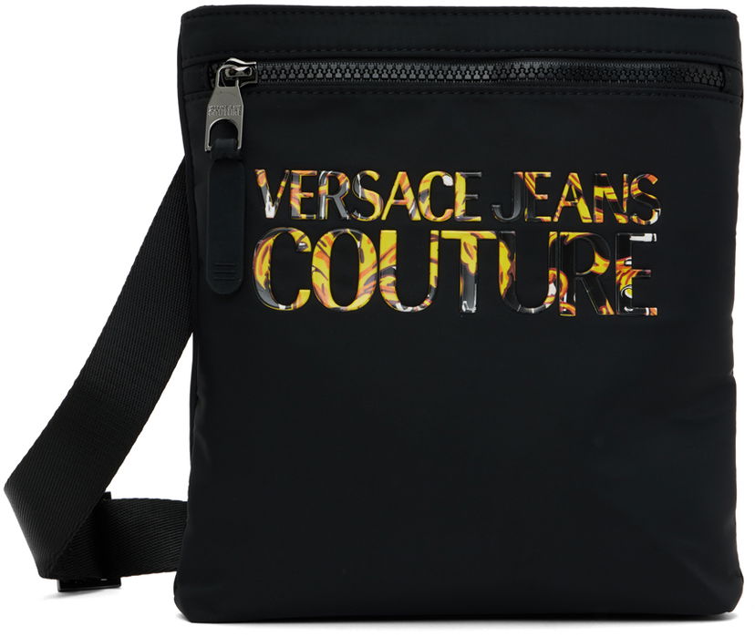 Сумка Versace Versace Jeans Couture Logo Reporter Bag чорний | E74YA4B94 EZS394